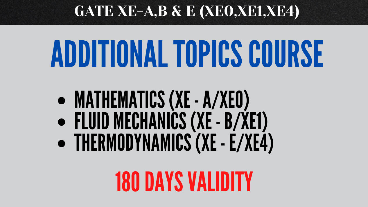 Additional Topics (XE-A,B & E/XE0,XE1,XE4)